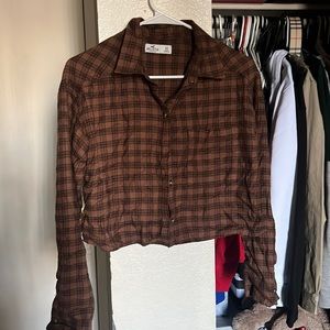 cropped flannel